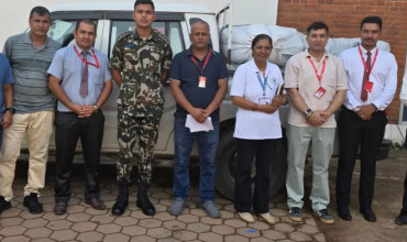 बाढीपीडितको सहारामा प्रभु बैंक, सय टेन्ट र सय स्लिपिङ ब्याग हस्तान्तरण