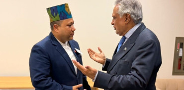 राष्ट्रसङ्घको मुख्यालयमा नेपाल–पाकिस्तान परराष्ट्रमन्त्रीबीच भेटवार्ता
