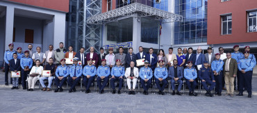 प्रहरी कार्यालय पुनःनिर्माणमा सहयोग पुर्याउने रोटरीका पदाधिकारी सम्मानित