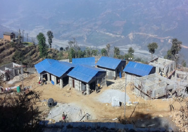 तीनधारामा चिटिक्क नमूना बस्ती बन्दै