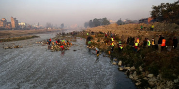 वाग्मती सफाइ महाअभियान जारी 