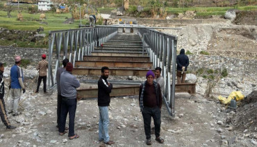 बाजुराको जडाङ्गास्थित बेलीब्रिज दानसाँघु खोलामा सारिँदै, २ करोड २२ लाखमा स्थानान्तरण हुने