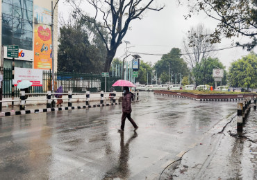 काठमाडौँ उपत्यकामा हल्का वर्षा