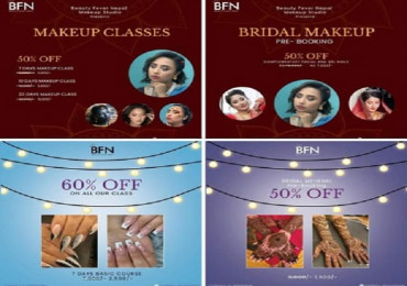 मेकअप, मेहेन्दी र नेल क्लासमा ब्यूटी फिभरले दियो भारी छुट