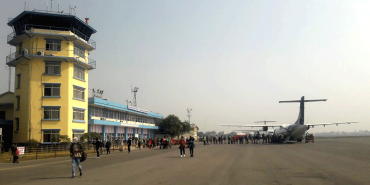 विराटनगर विमानस्थलमा तोडफोड