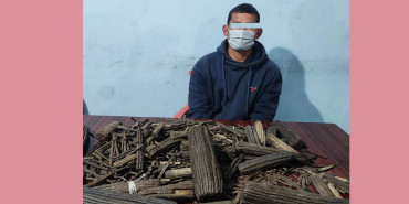 नौ किलो चरेस सहित एक जना पक्राउ