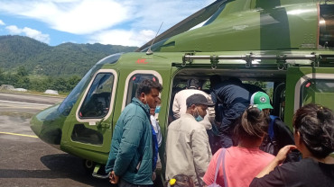 सोलुखुम्बुका जटिल अवस्थाकी गर्भवती र गम्भीर बिरामीको हवाई उद्धार