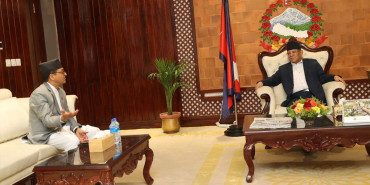 प्रधानमन्त्री प्रचण्ड र राष्ट्रिय सभा अध्यक्ष तिमिल्सिनाबीच भेटवार्ता