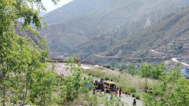 जाजरकोटमा ग्यास लिक भई आगलागी हुदा ३ जना घाइते, सेनाको हेलिकोप्टरबाट उद्धार