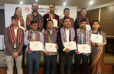 आर्थिक पत्रकारहरूको संस्था सेजनको अध्यक्षमा भट्टराई