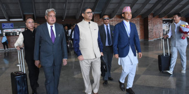 प्रधानमन्त्रीलाई भारत भ्रमणको निम्तो दिन काठमाडौं आइपुगे विदेश सचिव मिश्री