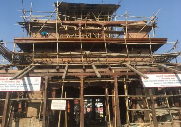 काष्ठमण्डप पुनःनिर्माण कात्तिक मसान्तसम्म सकिने