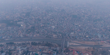 काठमाडौँको वायु प्रदूषण अस्वस्थ तहमा 