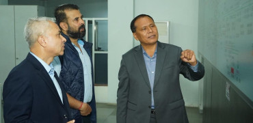 ऊर्जामन्त्री घिसिङद्वारा विद्युत् भार प्रेषण केन्द्रको अनुगमन