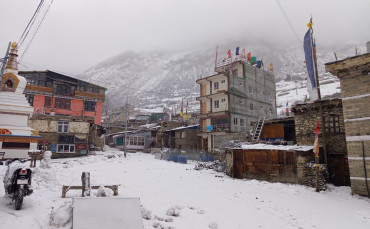 मनाङमा एक सातापछि पुनः हिमपात 