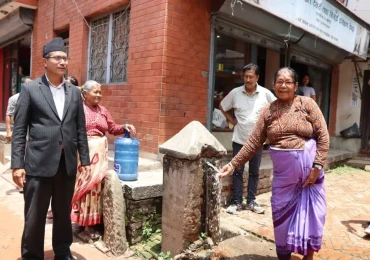 भक्तपुरमा मेलम्चीको पानी वितरण