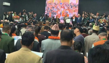 गगन थापाले गराए कांग्रेसका नवनिर्वाचित पदाधिकारी र केन्द्रीय सदस्यलाई शपथ
