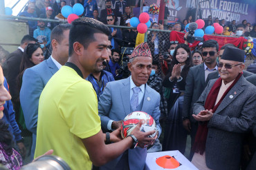 केपी ओली फुटबल प्रतियोगिता सुरु