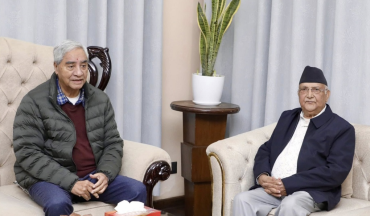 तेस्रो कार्यकालपछि ओली–देउवा भेटवार्ता 