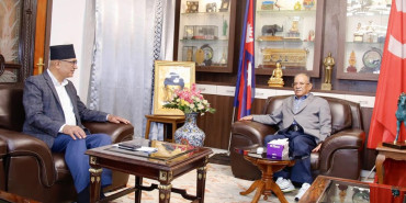 बजेटबारे अर्थमन्त्रीले गरे प्रचण्डसँग छलफल
