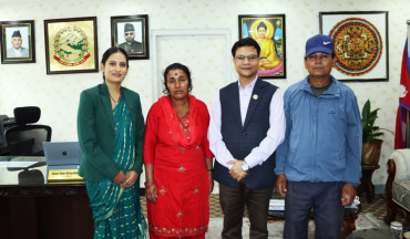 अजित मिजार हत्या प्रकरणः न्यायको माग गर्दै मन्त्री बादी र सचेतक परियारसँग परिवारको भेट