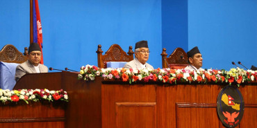 आर्थिक गतिशिलता बढाउन र भ्रष्टाचार नियन्त्रण गर्न सरकार प्रतिवद्ध छ : राष्ट्रपति