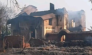 डढेलो निभाउन जंगल गएका आमाछोराको जलेर मृत्यु