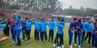 नेपाली राष्ट्रिय क्रिकेट टिमका खेलाडीहरूलाई पुरस्कारकाे वर्षा