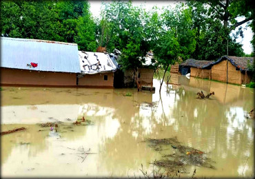 मनसुनजन्य विपद् : पाँच हजार विस्थापित