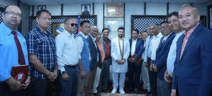 निर्माण व्यवसायी महासंघले मन्त्री लम्साललाई बुझायो ध्यानाकर्षण पत्र