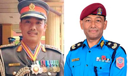 सशस्त्र र प्रहरीका एआईजीद्वय ठाडामगर र श्रेष्ठलाई जनकपुर पठाइयो