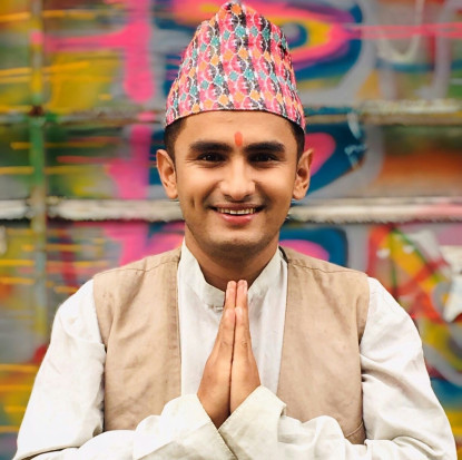 कलाकार पवन खतिवडा (म्याकुरी) पक्राउ 