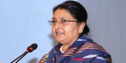 लुम्बिनीको विकासलाई प्राथमिकतामा राखौँः राष्ट्रपति भण्डारी