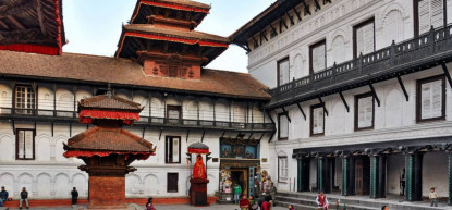 हनुमानढोका दरबारको मूलचोकमा ५४ बोका र ५४ राँगाको बलिसहित पूजा