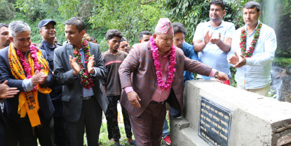 पर्यटन मन्त्री आलेद्वारा विभिन्न पूर्वाधारको शिलान्यास