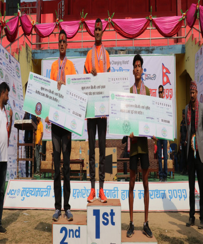 हाफ म्याराथनको उपाधी एपीएफका गोपी चन्द्र पार्कीलाई