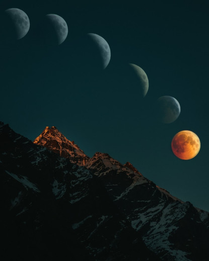नेपालमा पनि ग्रस्तोदित खग्रास चन्द्रग्रहण देखिन सुरू