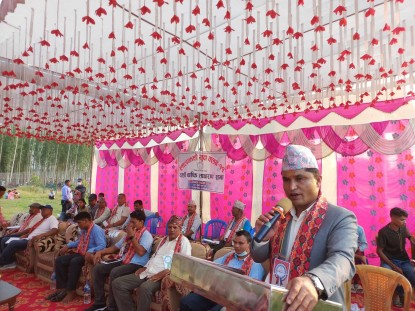 लालझाडी क्लबका अधुरा भौतिक संरचना निमार्ण कार्य यही आर्थिक वर्षमा पुरा गर्छौ : मन्त्री साउँद