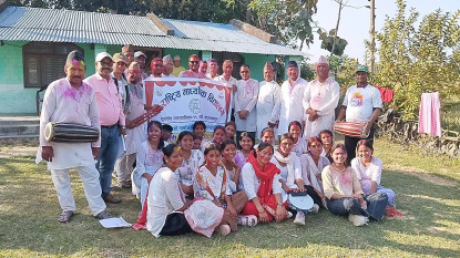 राष्ट्रिय मा.वि पुनर्वासले होली खेलेर सङ्कलन गर्यो एक लाख ९८ हजार