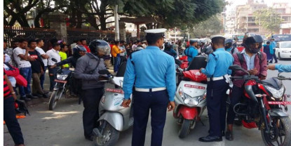 काठमाडौं उपत्यकामा एकैदिन तीन हजार सवारी चालकमाथि कारवाही