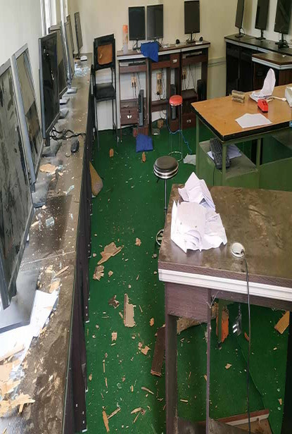 कपिलवस्तुमा विद्यार्थीको झडप, १२ प्रहरी घाइते