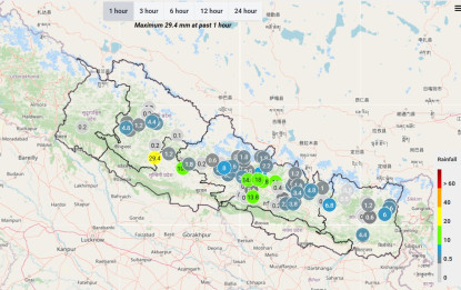 देशभर मौसम बदलीः काठमाडौँसहित विभिन्न जिल्लामा वर्षा