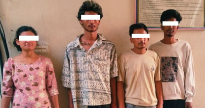 खैरो हेरोइन सहित ४ जना पक्राउ 