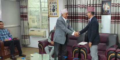 भोट माग्न राप्रपाको कार्यालयमा पुगे पौडेल 