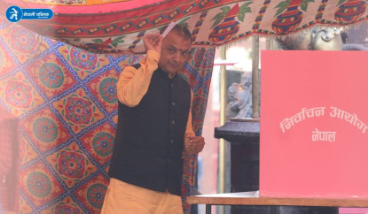 प्रतिनिधिसभा निर्वाचनमा मतदाताको सहभागिताप्रति गगन थापाको धन्यवाद