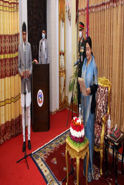 राष्ट्रपतिसमक्ष राजदूतको सपथ