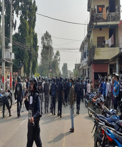 सिके राउतका कार्यकर्ता र प्रहरीबीच झडप