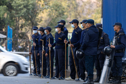 बिहीबार निर्वाचन प्रहरीको बिदाइ गरिदै