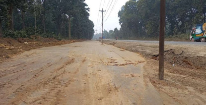नारायणगढ–बुटवल सडक : १८ प्रतिशत मात्रै काम