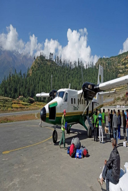 हुम्लामा चार दिनदेखि हवाई सेवा अवरुद्ध, दैनिक उपभोग्यका वस्तुको अभाव 